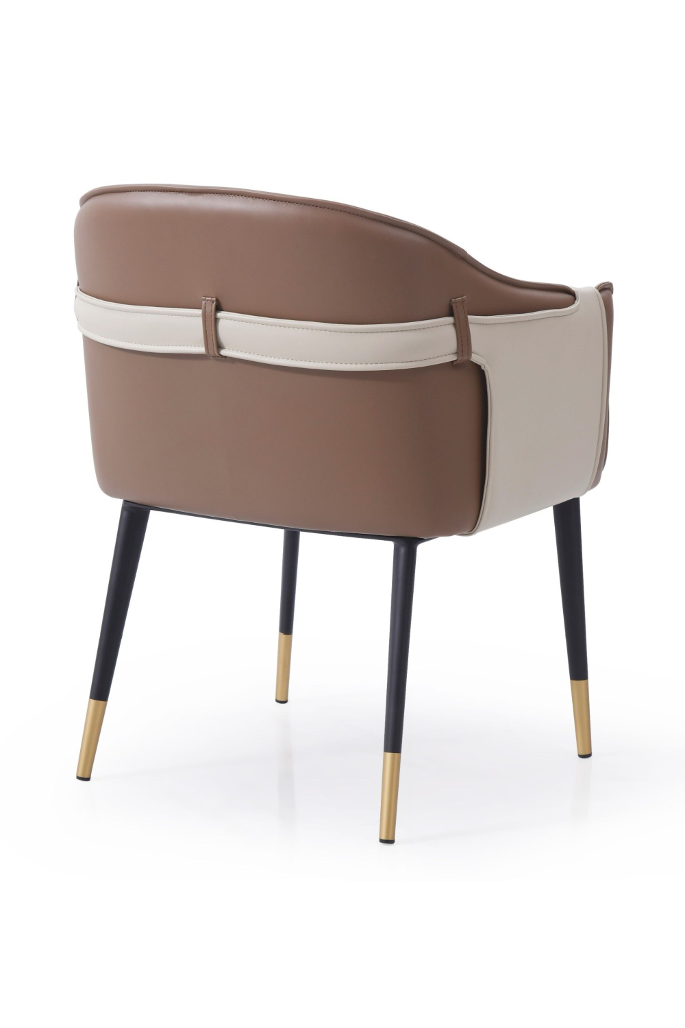   Two-Toned Vegan Leather Dining Chair | Oroa.com