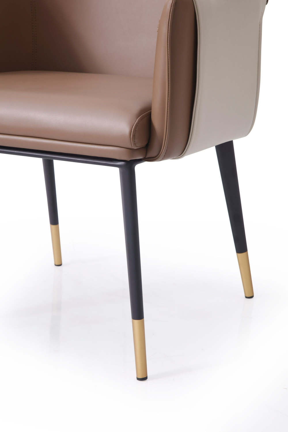   Two-Toned Vegan Leather Dining Chair | Oroa.com