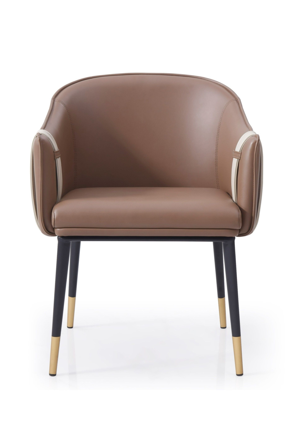   Two-Toned Vegan Leather Dining Chair | Oroa.com