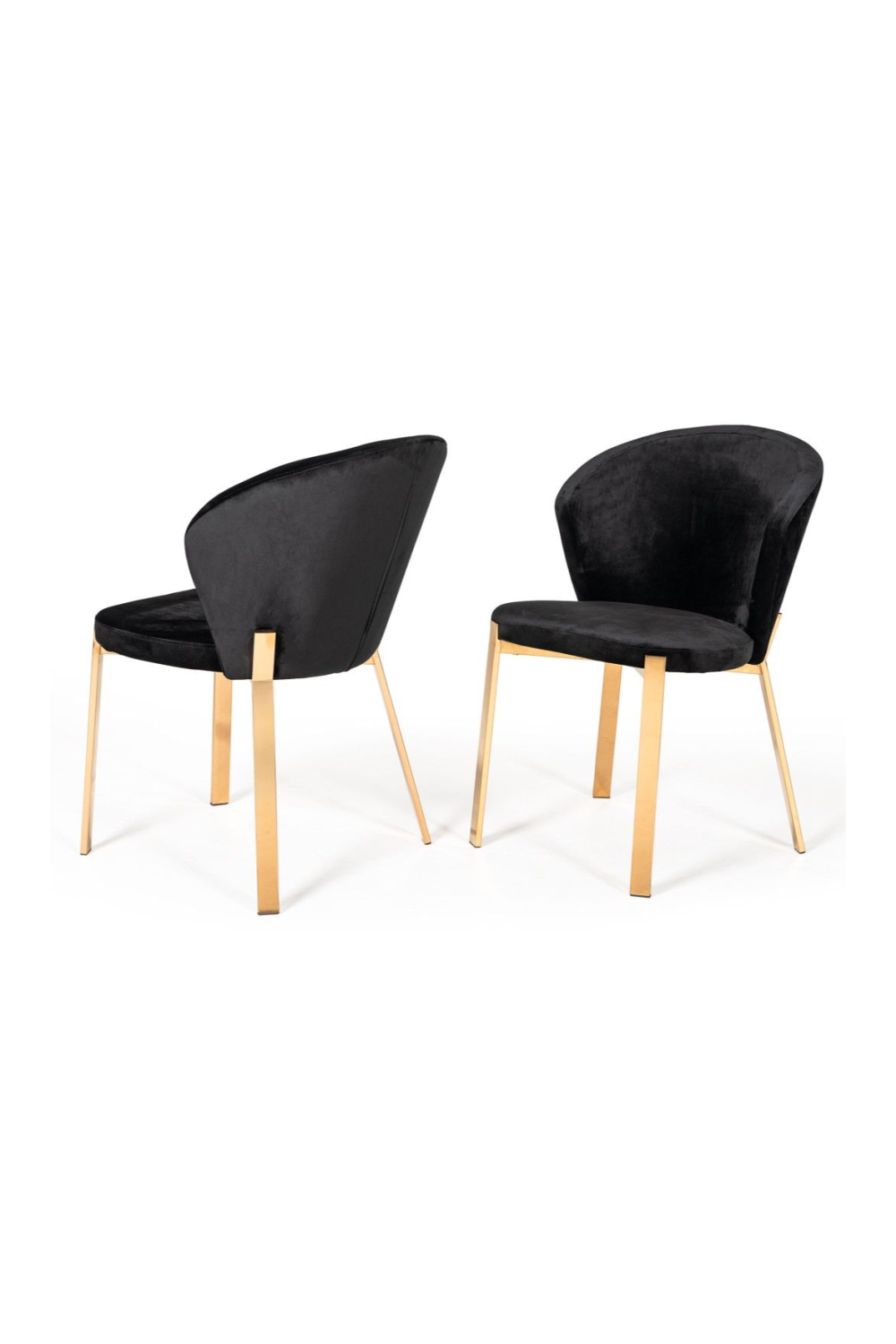  Velvet Shell Dining Chairs (2) | Oroa.com