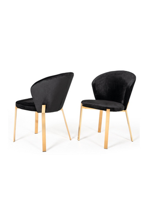   Velvet Shell Dining Chairs (2) | Oroa.com