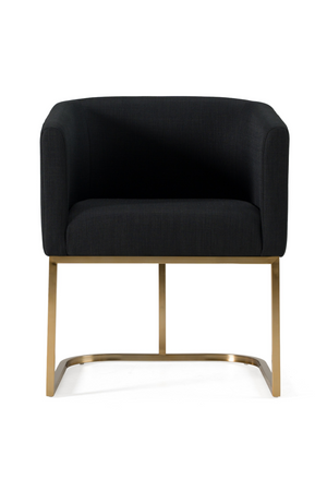   U-Shaped Brass Base Dining Chair | Oroa.com