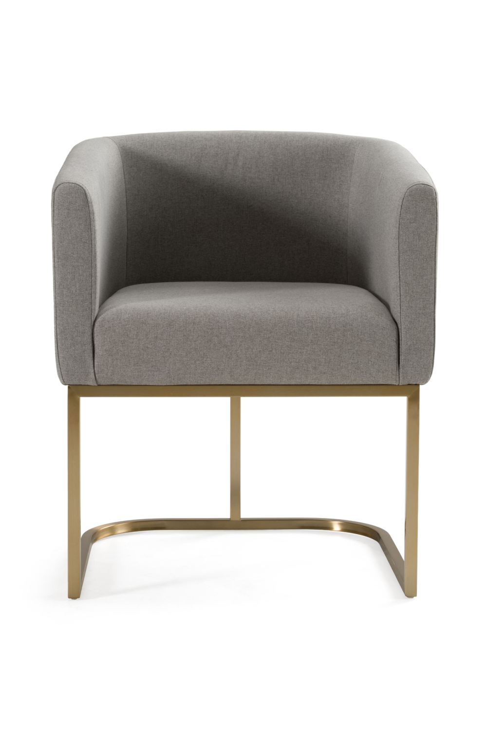   U-Shaped Brass Base Dining Chair | Oroa.com
