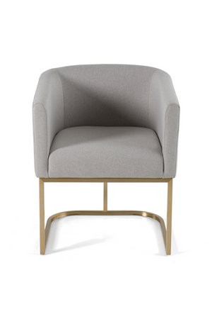   U-Shaped Brass Base Dining Chair | Oroa.com