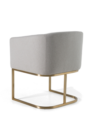   U-Shaped Brass Base Dining Chair | Oroa.com