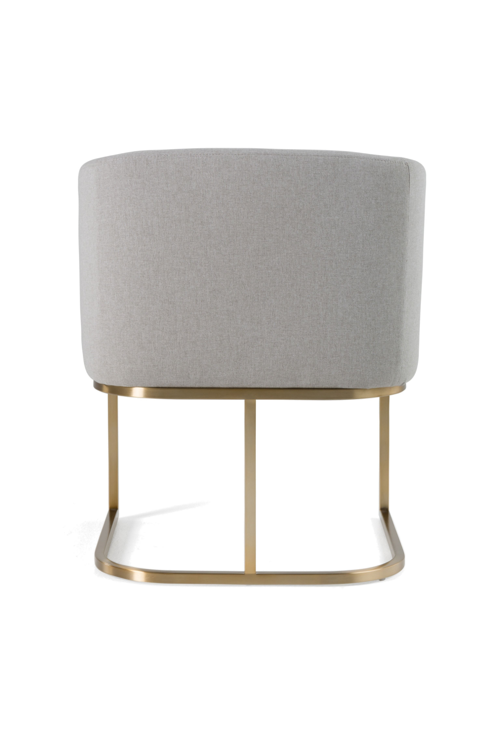   U-Shaped Brass Base Dining Chair | Oroa.com