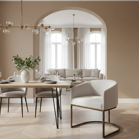   Cantilevered Curved-Back Dining Chair | Oroa.com
