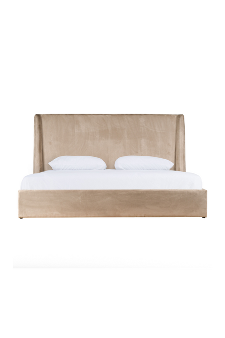   Taupe Microfiber Bed | Oroa.com