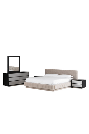   Gray Velvet Bed | Oroa.com