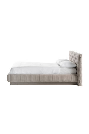   Gray Velvet Bed | Oroa.com