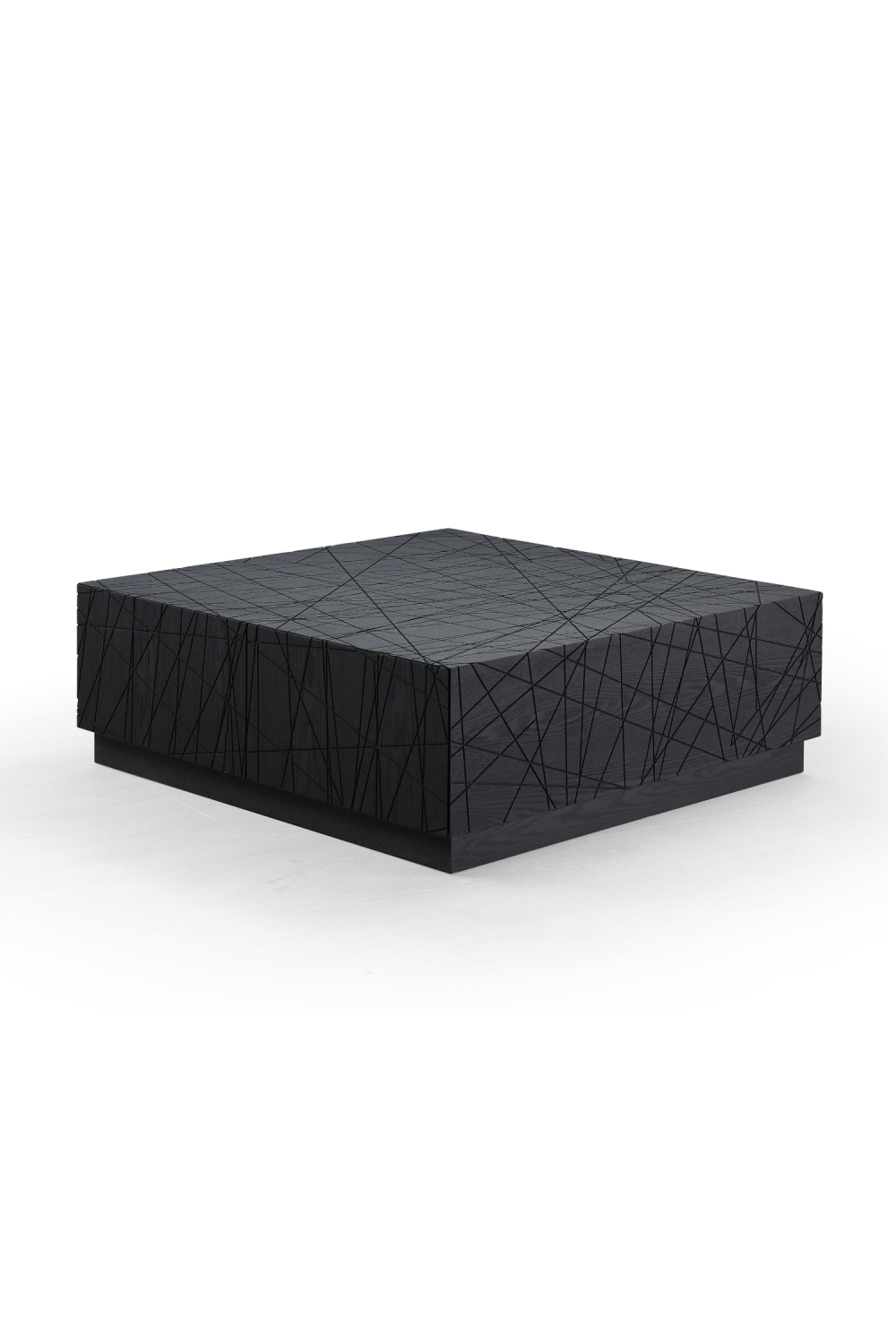   Black Square 4-Drawer Coffee Table | Oroa.com