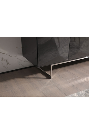   Gray Faceted 4-Door Sideboard | Oroa.com