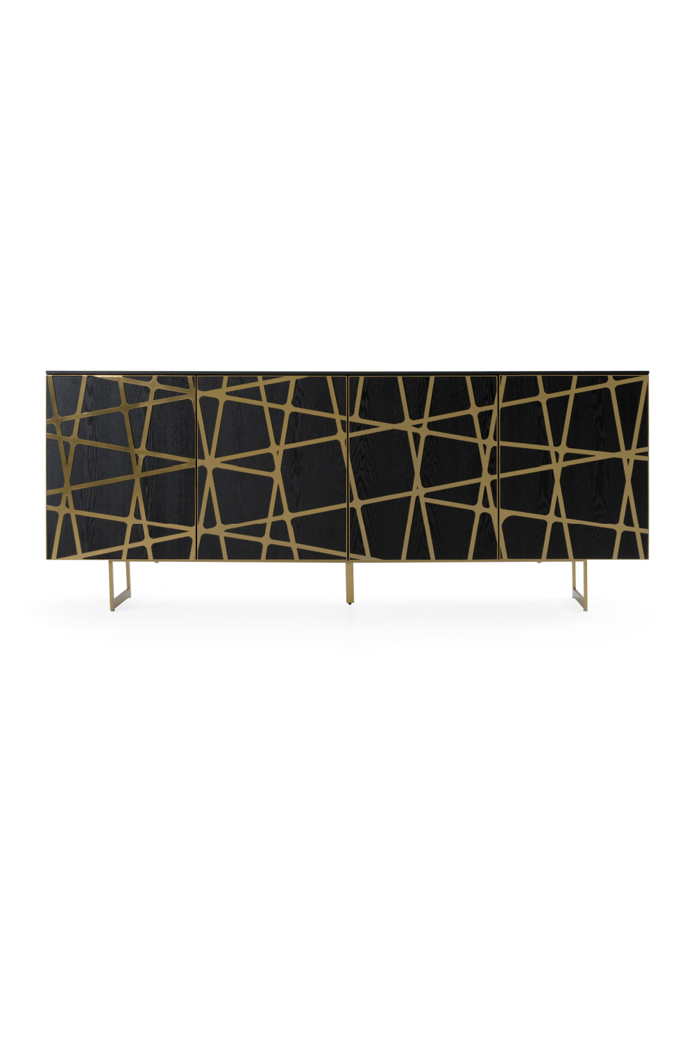   Black Oak 4-Door Sideboard | Oroa.com