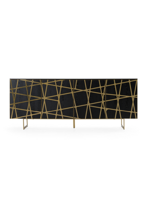   Black Oak 4-Door Sideboard | Oroa.com