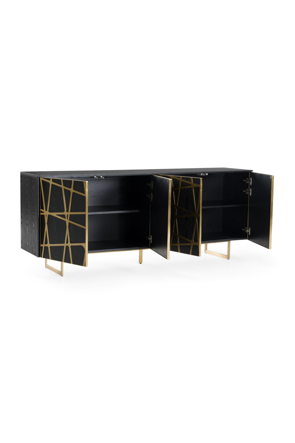   Black Oak 4-Door Sideboard | Oroa.com