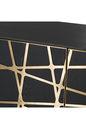   Black Oak 4-Door Sideboard | Oroa.com