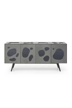   Matte Gray 4-Door Sideboard | Oroa.com