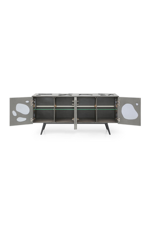   Matte Gray 4-Door Sideboard | Oroa.com