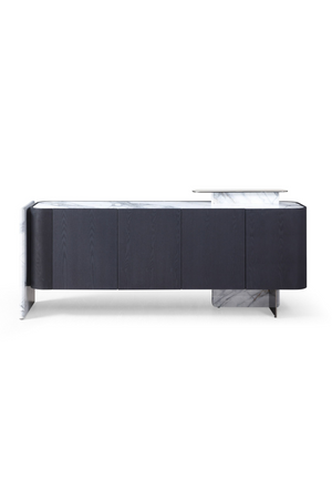  Black Oak 4-Door Sideboard | Oroa.com