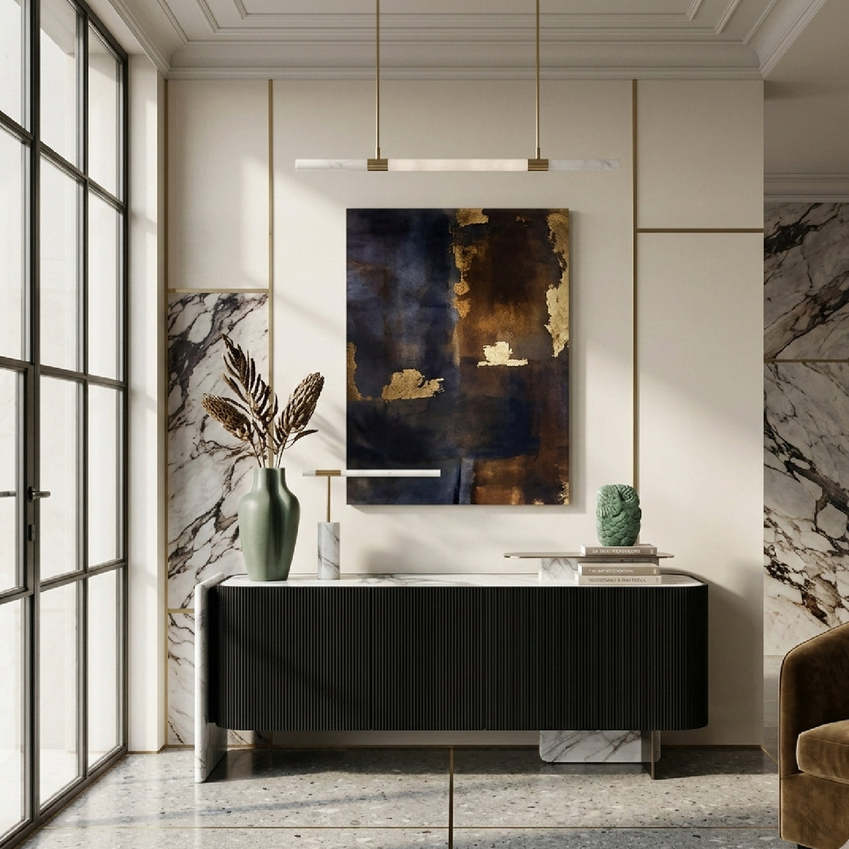   Black Oak 4-Door Sideboard | Oroa.com