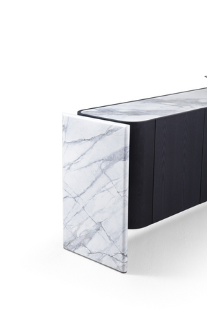   Black Oak 4-Door Sideboard | Oroa.com