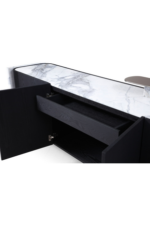   Black Oak 4-Door Sideboard | Oroa.com
