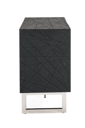   Black Ash 4-Door Sideboard | Oroa.com