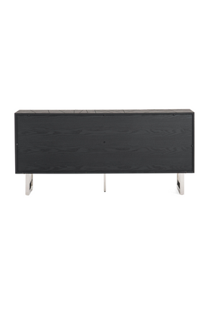   Black Ash 4-Door Sideboard | Oroa.com