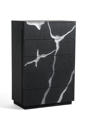   Matte Brown 5-Drawer Chest | Oroa.com