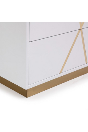   Glossy White 6-Drawer Dresser | Oroa.com