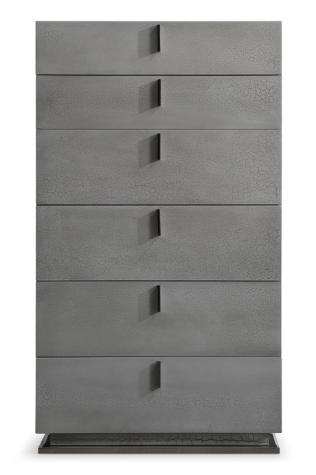   Gray Crackle 6-Drawer Chest | Oroa.com