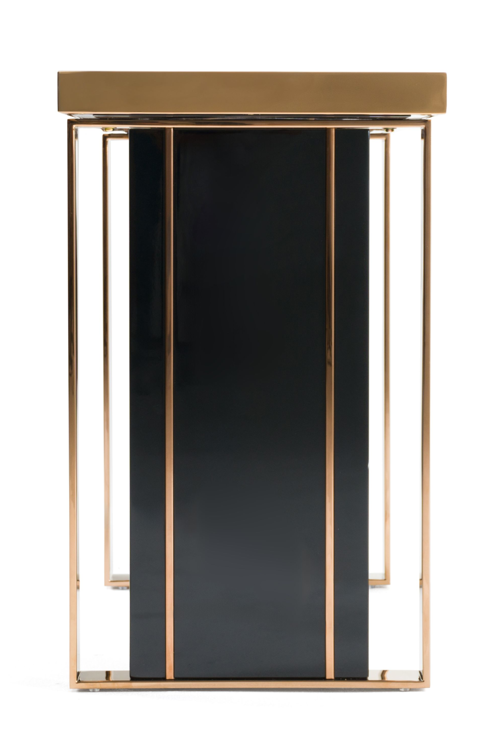   Black Glass Console Table | Oroa.com