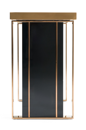  Black Glass Console Table | Oroa.com