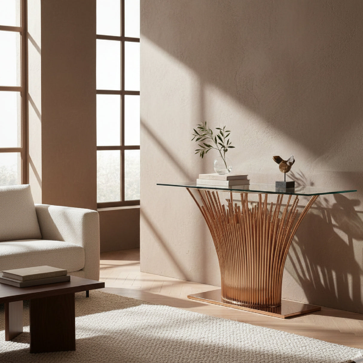   Rosegold Base Console Table | Oroa.com