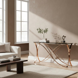   Smoked Glass Console Table | Oroa.com