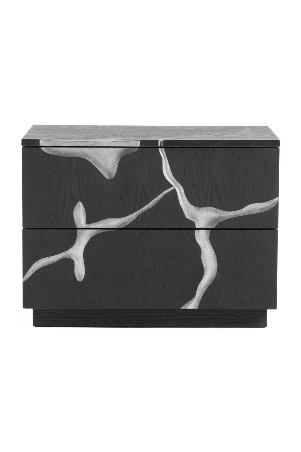   Matte Brown 2-Drawer Nightstand | Oroa.com