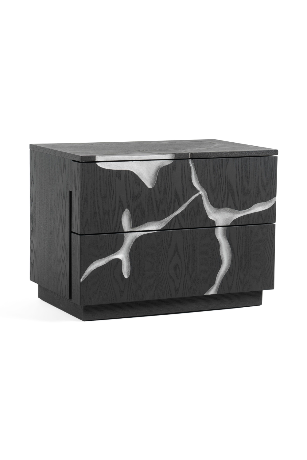   Matte Brown 2-Drawer Nightstand | Oroa.com