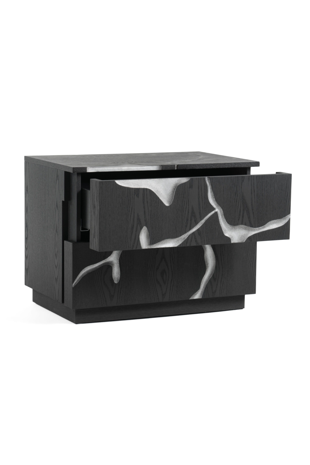   Matte Brown 2-Drawer Nightstand | Oroa.com