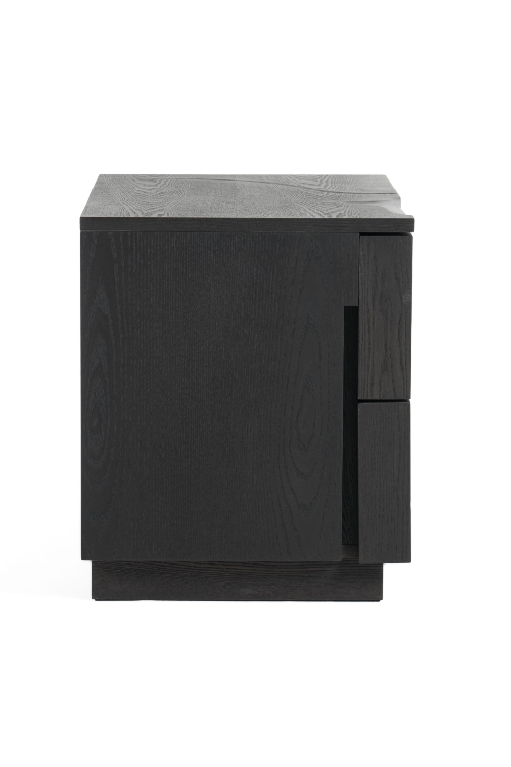   Matte Brown 2-Drawer Nightstand | Oroa.com