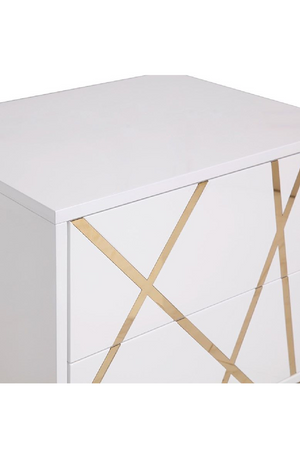   White 2-Drawer Nightstand | Oroa.com