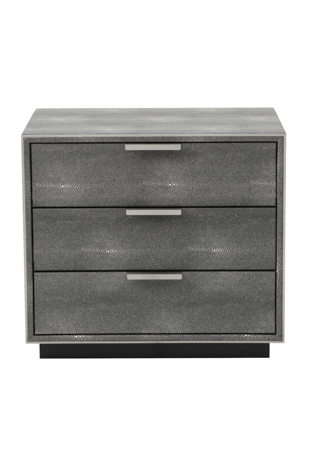  Dark Shagreen 3-Drawer Nightstand | Oroa.com