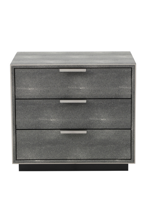   Dark Shagreen 3-Drawer Nightstand | Oroa.com