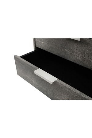   Dark Shagreen 3-Drawer Nightstand | Oroa.com