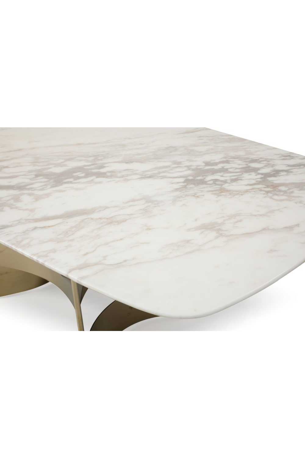   White Marble Gold Dining Table | Oroa.com