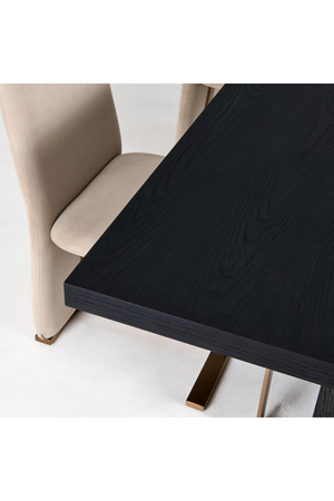   Black Ash Wood Dining Table | Oroa.com