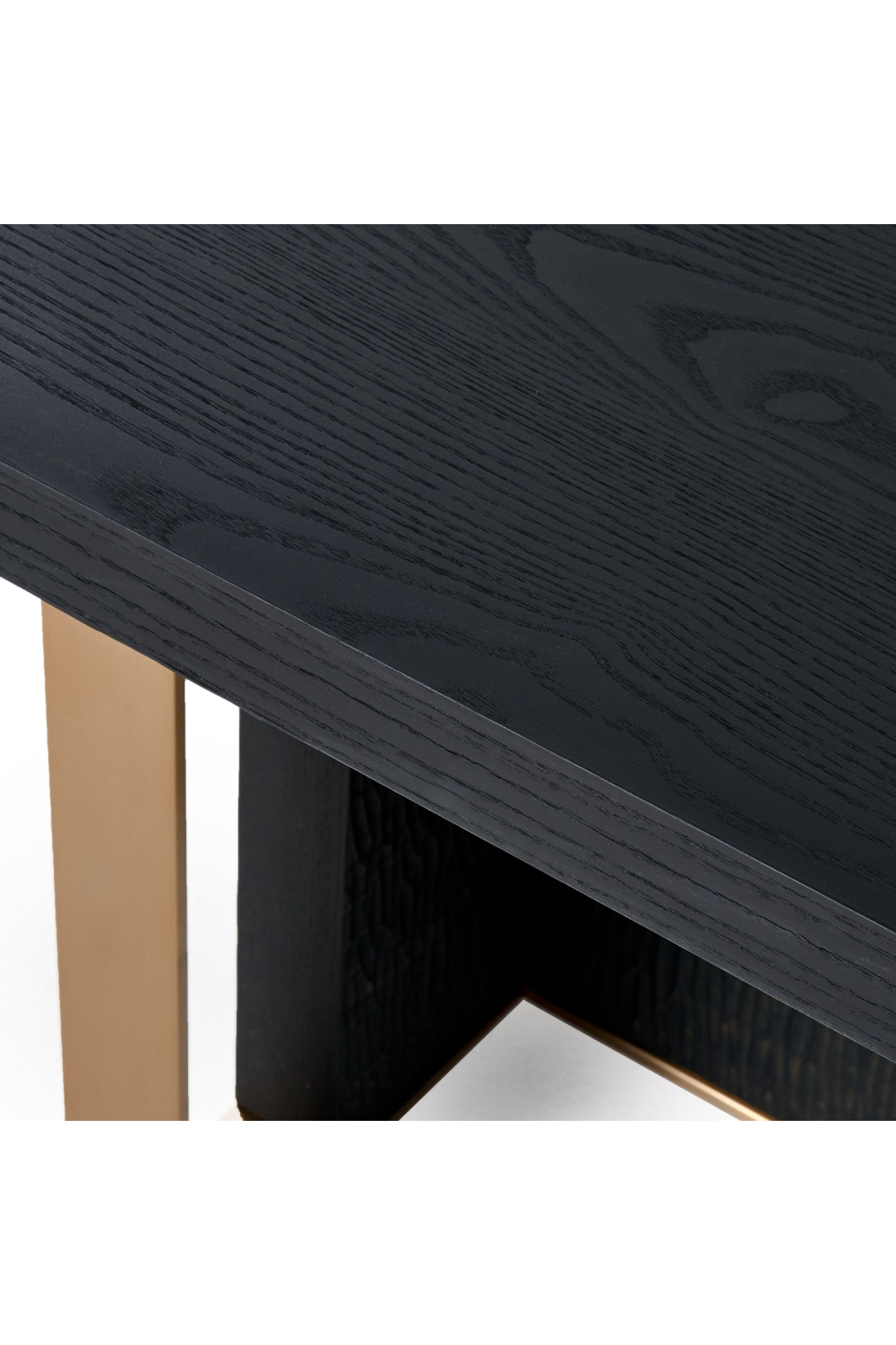   Black Ash Wood Dining Table | Oroa.com
