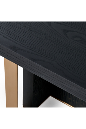   Black Ash Wood Dining Table | Oroa.com