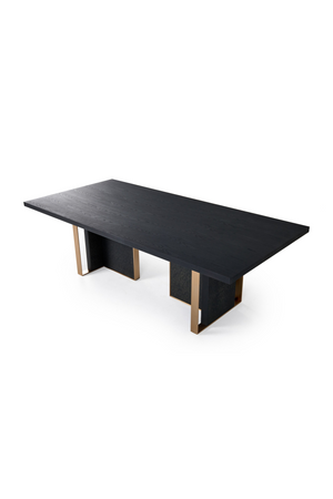   Black Ash Wood Dining Table | Oroa.com