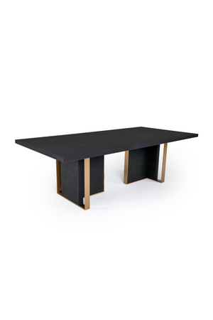   Black Ash Wood Dining Table | Oroa.com