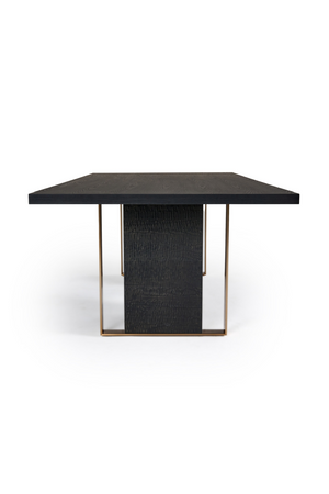   Black Ash Wood Dining Table | Oroa.com